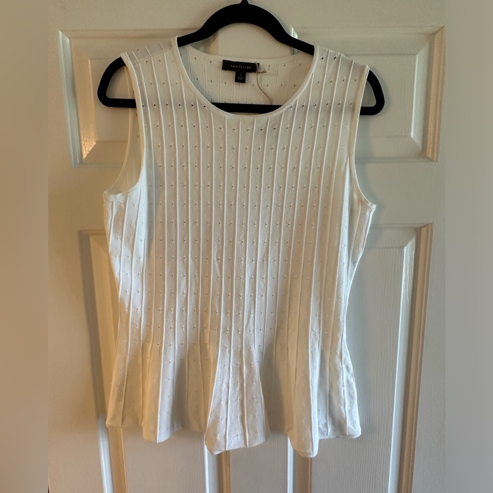 Ann Taylor dressy shell peplum shape